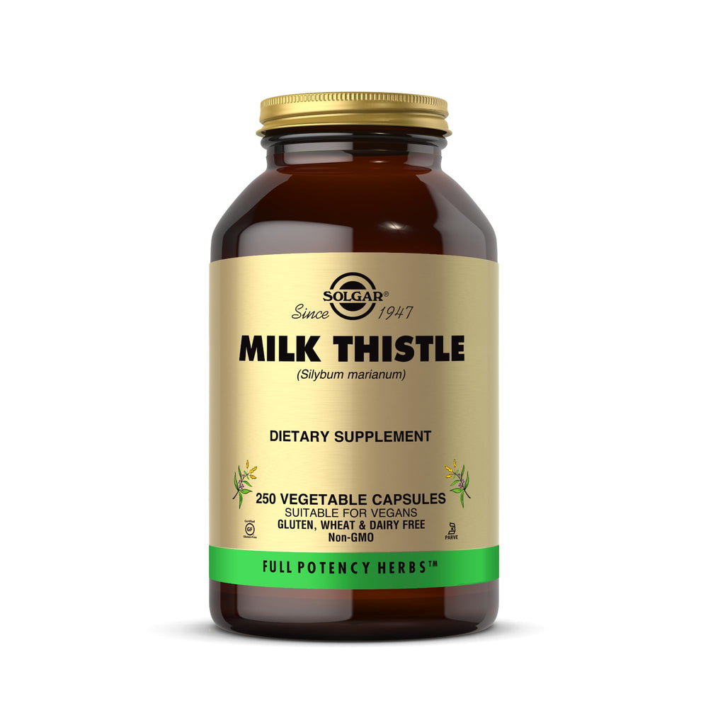 Solgar Milk Thistle 250 Vegetable Capsules bottle