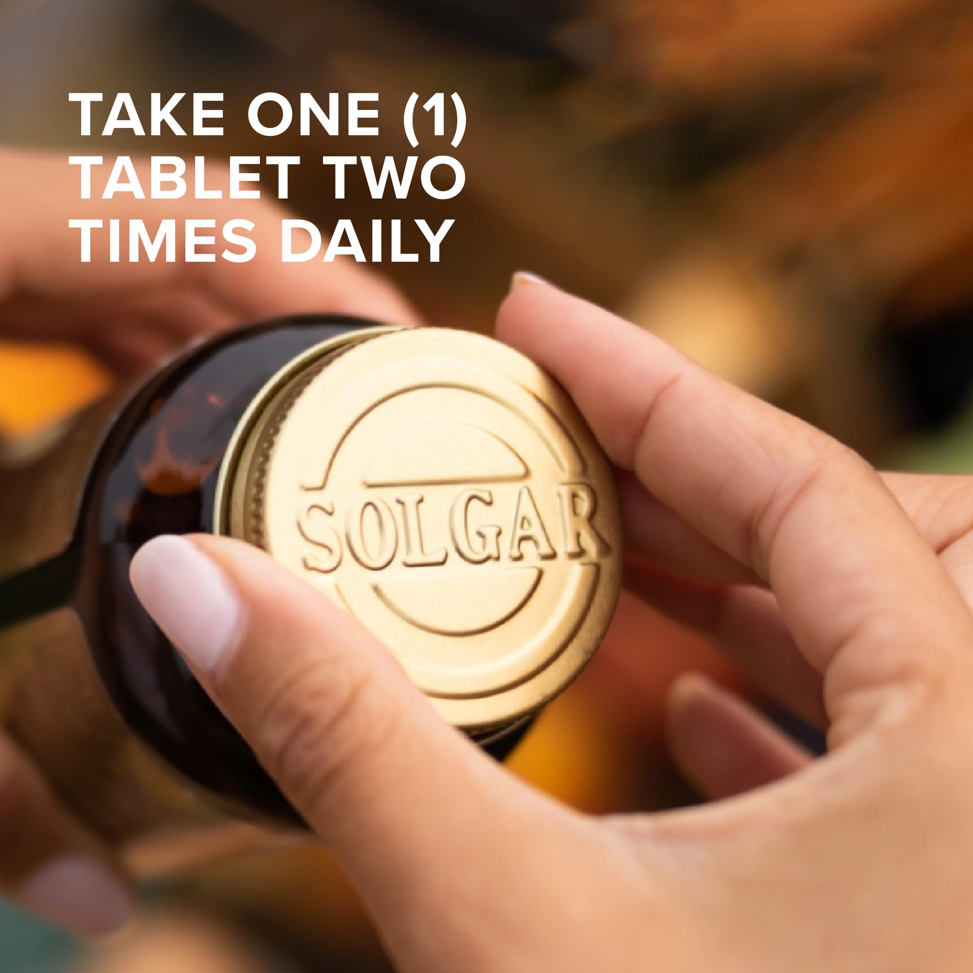 Solgar MSM 1000 mg bottle with cap off