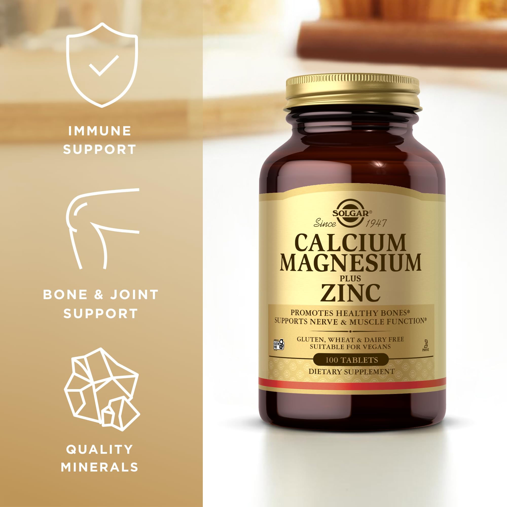 Nerve and muscle support iconography for Solgar supplement