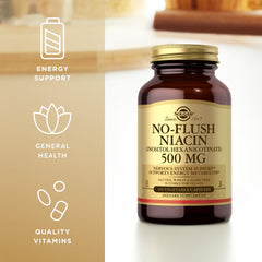 Nutrition facts showing 400 mg niacin per serving