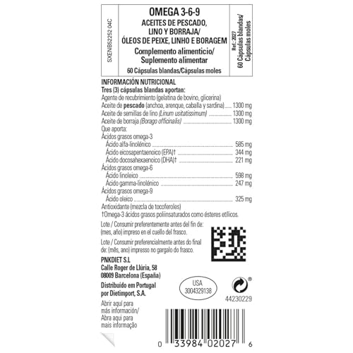 Solgar Omega 3-6-9-60 Softgels ingredients graphic