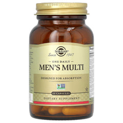 Close-up of delayed-release vegan capsule from Solgar One Daily Men's Multi