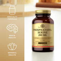 Pack of 2 Solgar Phosphatidylserine 200 mg softgels