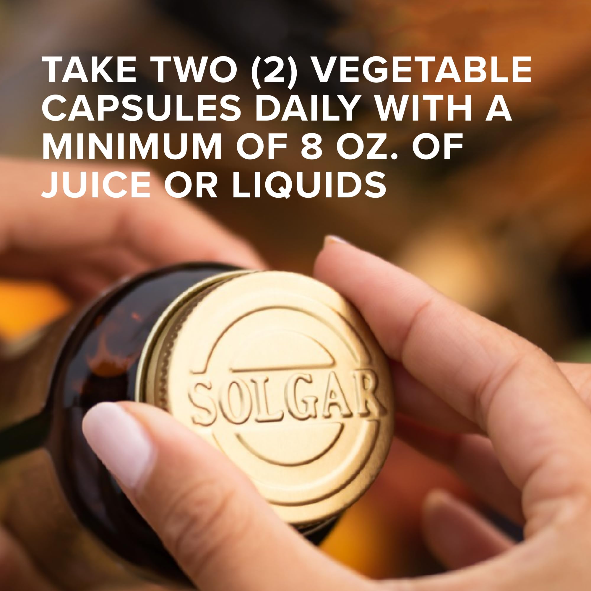 Solgar product packaging highlighting gluten-free and dairy-free claims