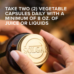 Solgar product packaging highlighting gluten-free and dairy-free claims