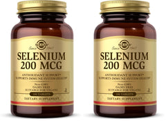 Solgar Selenium 200 mcg tablets bottle with label