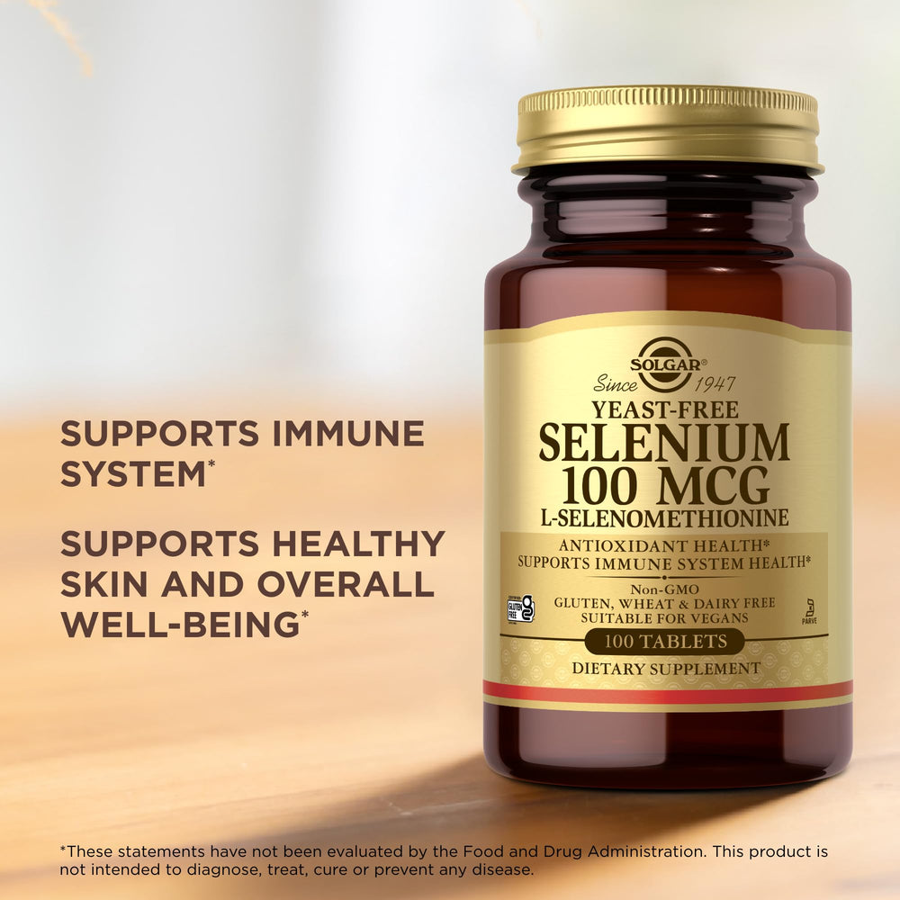 Selenium antioxidant support via glutathione peroxidase