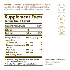 Non-GMO, gluten-free and dairy-free Solgar label
