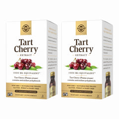 Solgar Tart Cherry 1000 mg Pack of 2 outer packaging with capsules