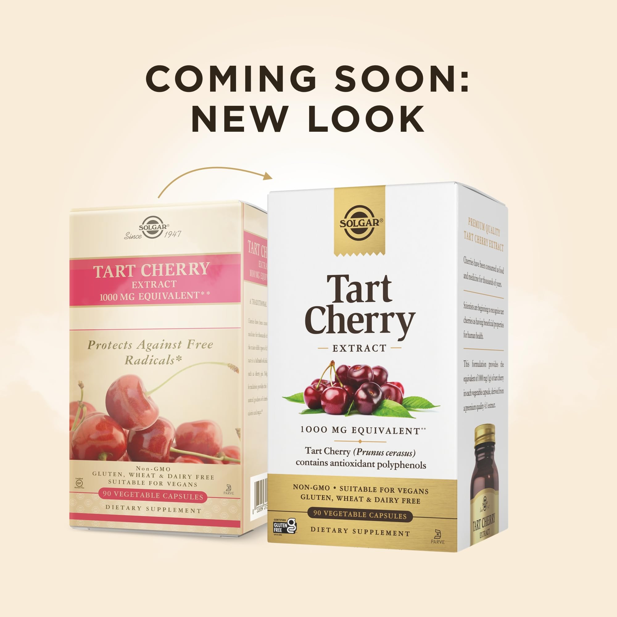 Close-up of Tart Cherry 1000 mg vegetable capsules