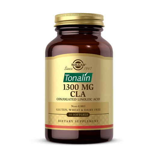 Solgar Tonalin CLA 1300 mg softgel bottle front view