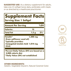 Solgar Tonalin CLA label front