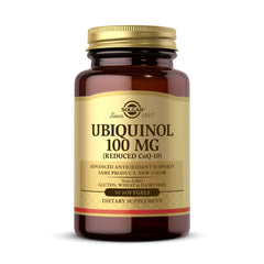 Solgar Ubiquinol 100 mg bottle front view