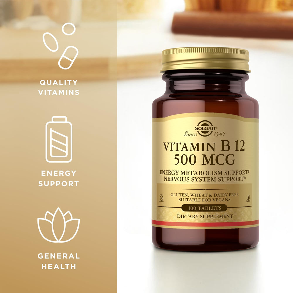 Solgar Vitamin B12 packaging and box
