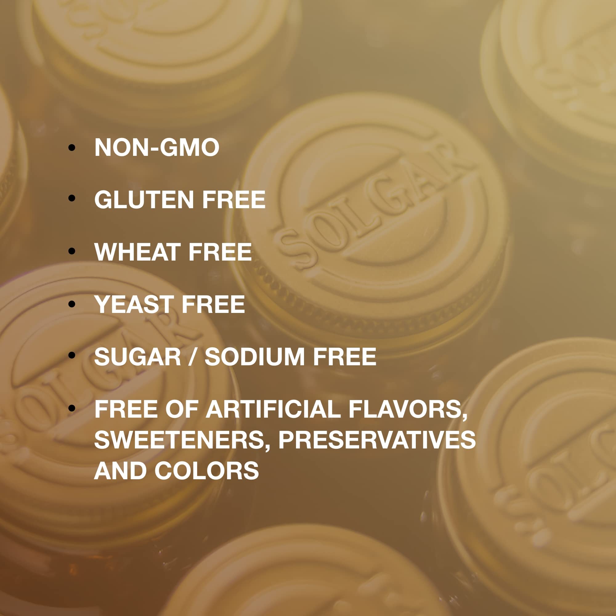 Icons indicating non-GMO gluten-free dairy-free and kosher