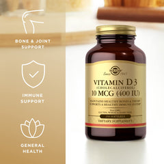 Oil-based Vitamin D3 softgels for optimal absorption