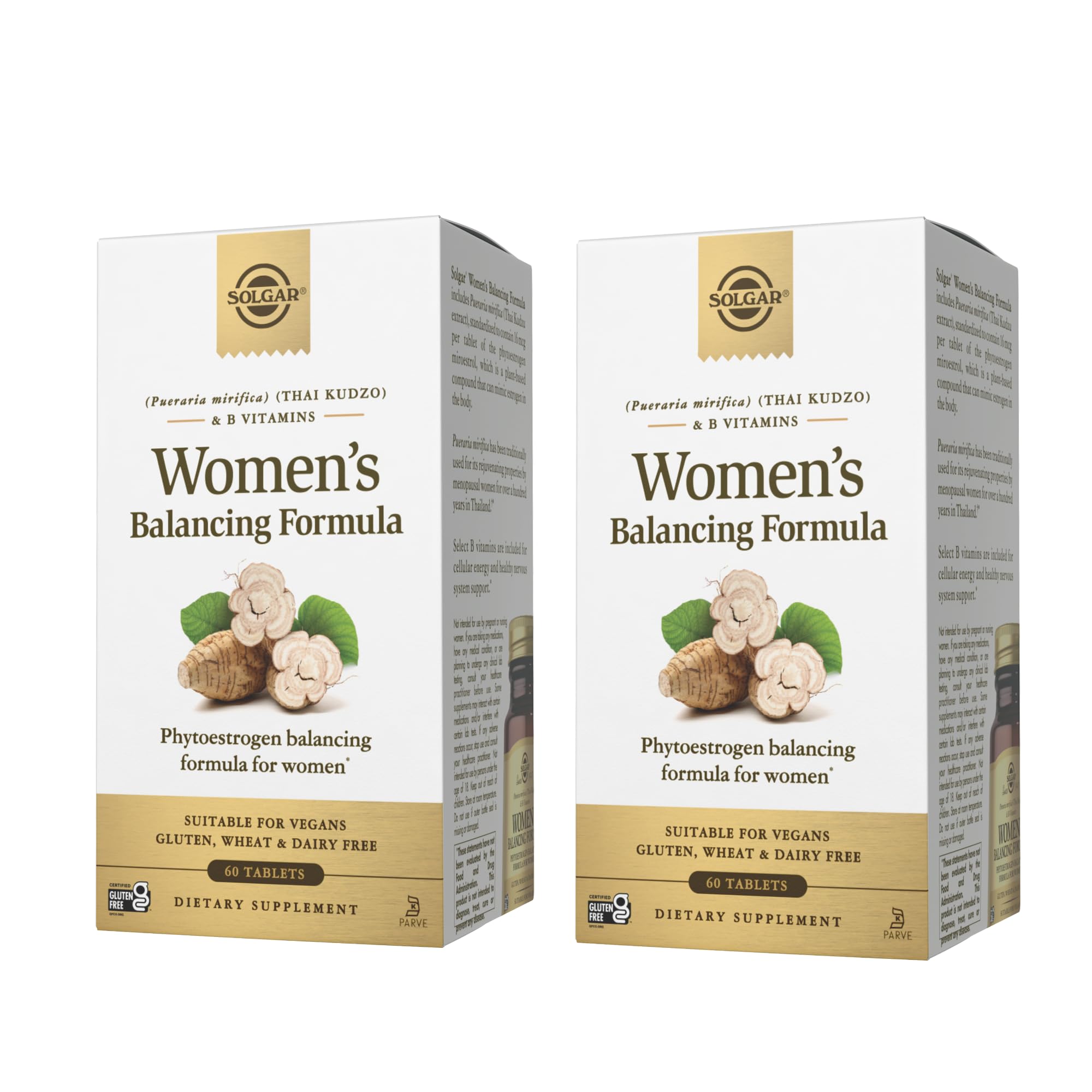 Solgar Women’s Balancing Formula product hero image showing 60 tablets in a pack of two