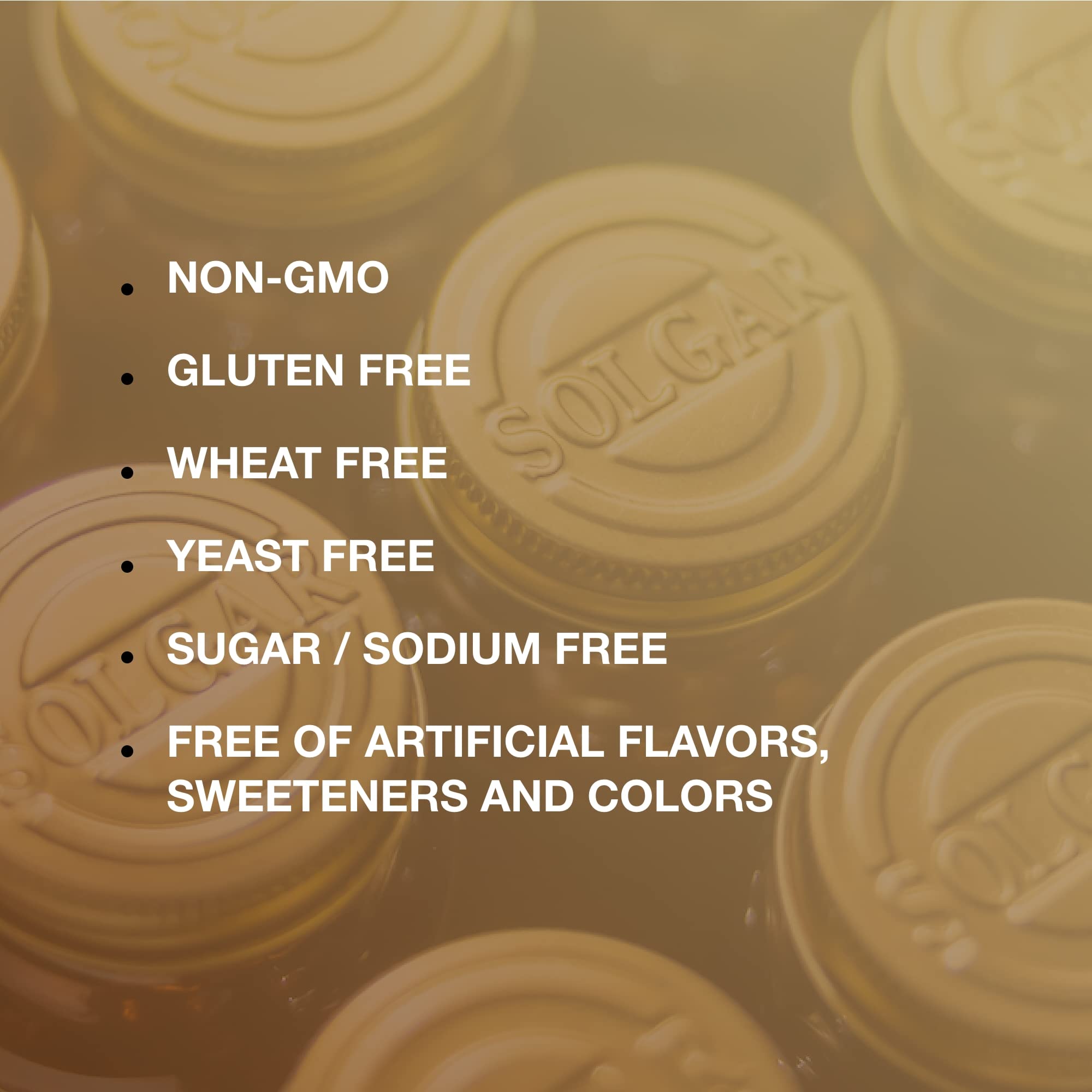 Solgar Yeast-Free Selenium bottle with tablets visible