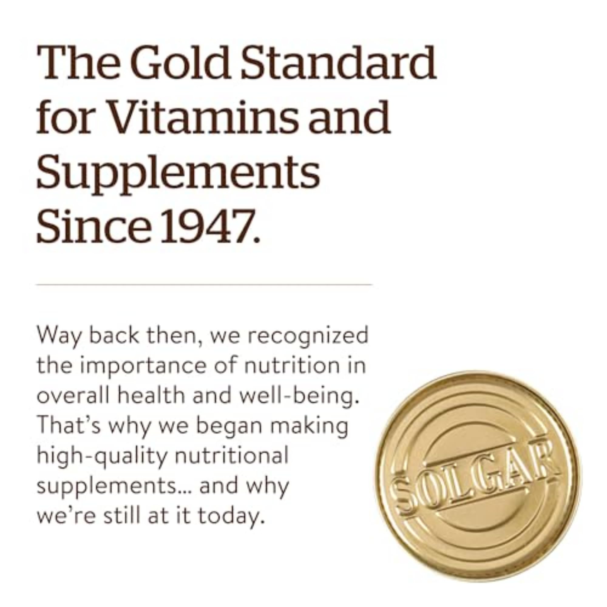 Solgar Zinc Picolinate 22 mg 100 Tablets dietary information