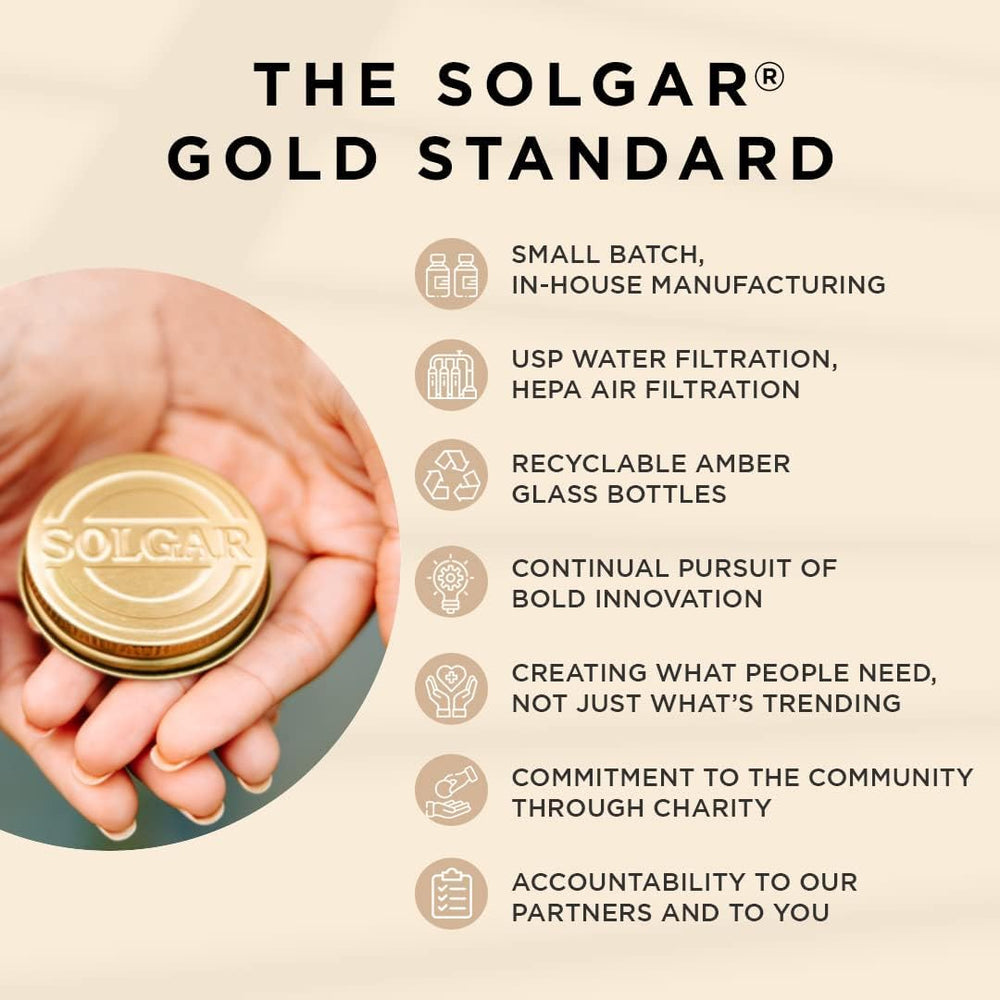 Solgar Gold Standard quality claim image