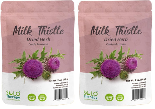 Solo Therapy Milk Thistle 2 oz herb pack, 2-pack