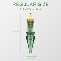 Solong Pro cartridge fits standard grips and rotary machines