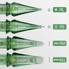 Solong Pro needle cartridge with transparent tube for easy ink monitoring