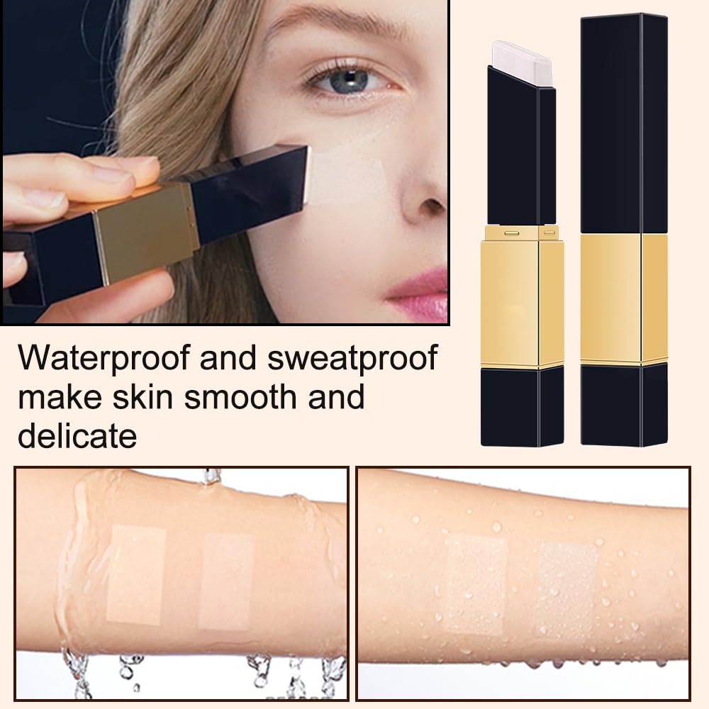 SOLOTREE shade-changing foundation in action on skin for long-lasting wear.