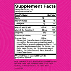 Solstic Immune packets being added to water