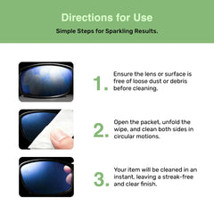 Soft, lint-free material of SOLWST Optix wipes