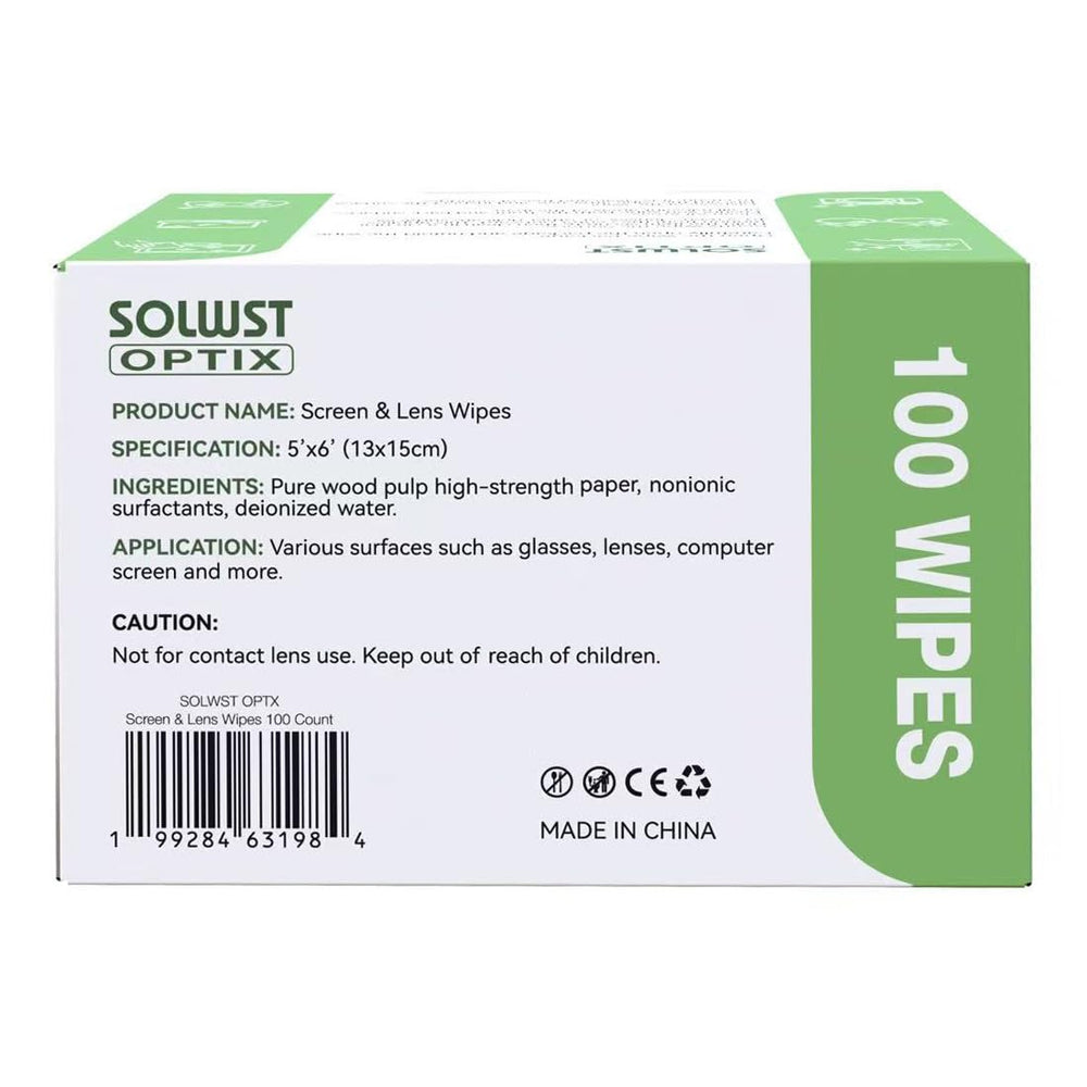 SolWst Optix wipes packaging and branding