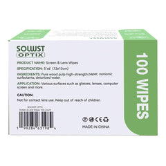 SolWst Optix wipes packaging and branding
