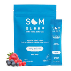 Front view of Som Sleep Berry powder 10-pack