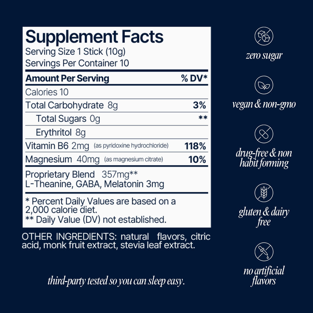 Close-up of Som Sleep Melatonin 3mg