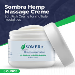 Athlete applying Sombra Hemp Massage Crème before activity