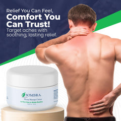 Ingredients list for Sombra Hemp Massage Crème