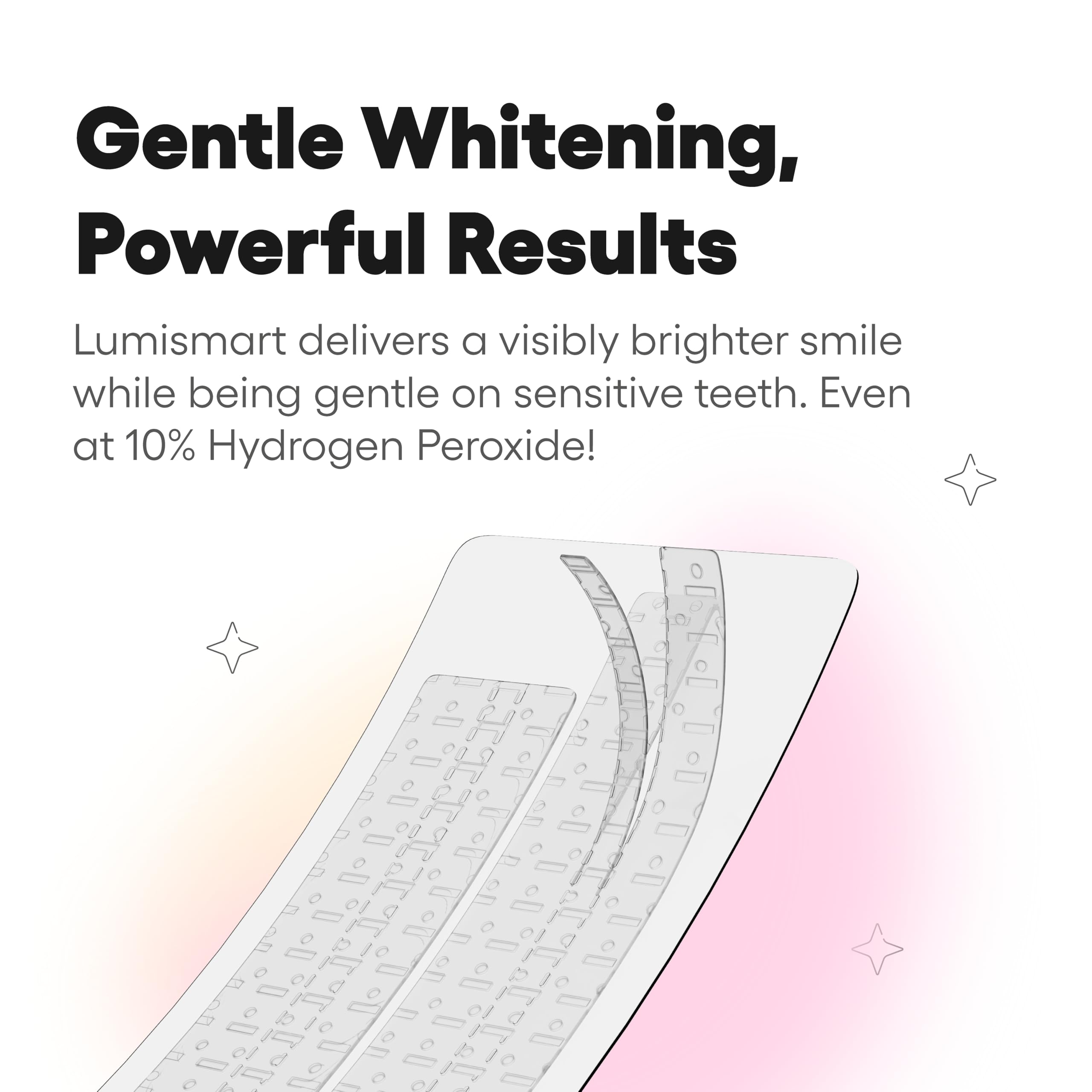 Lumismart Whitening Strips Coconut on display with packaging