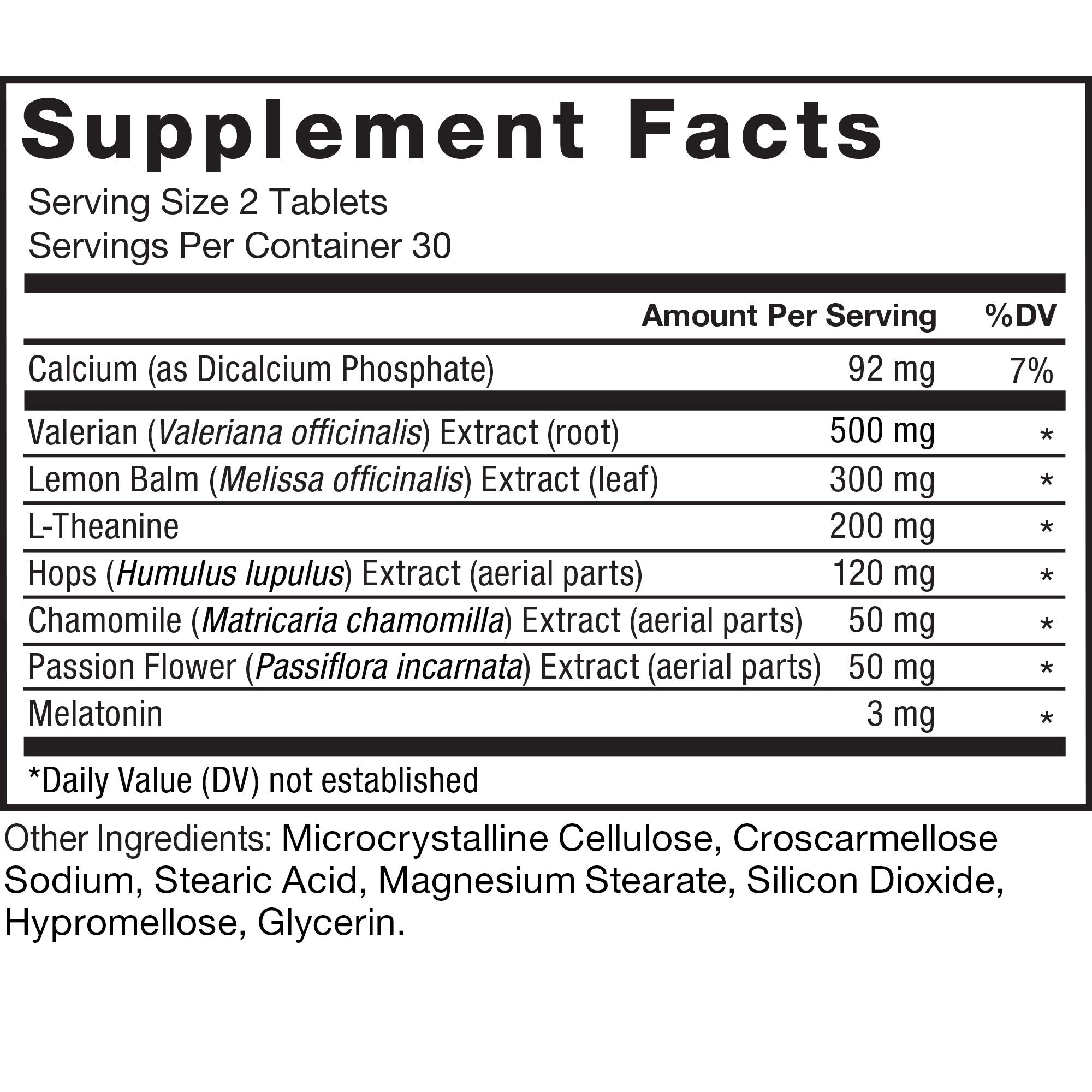 Melatonin dosage information for Somnapure 3 mg