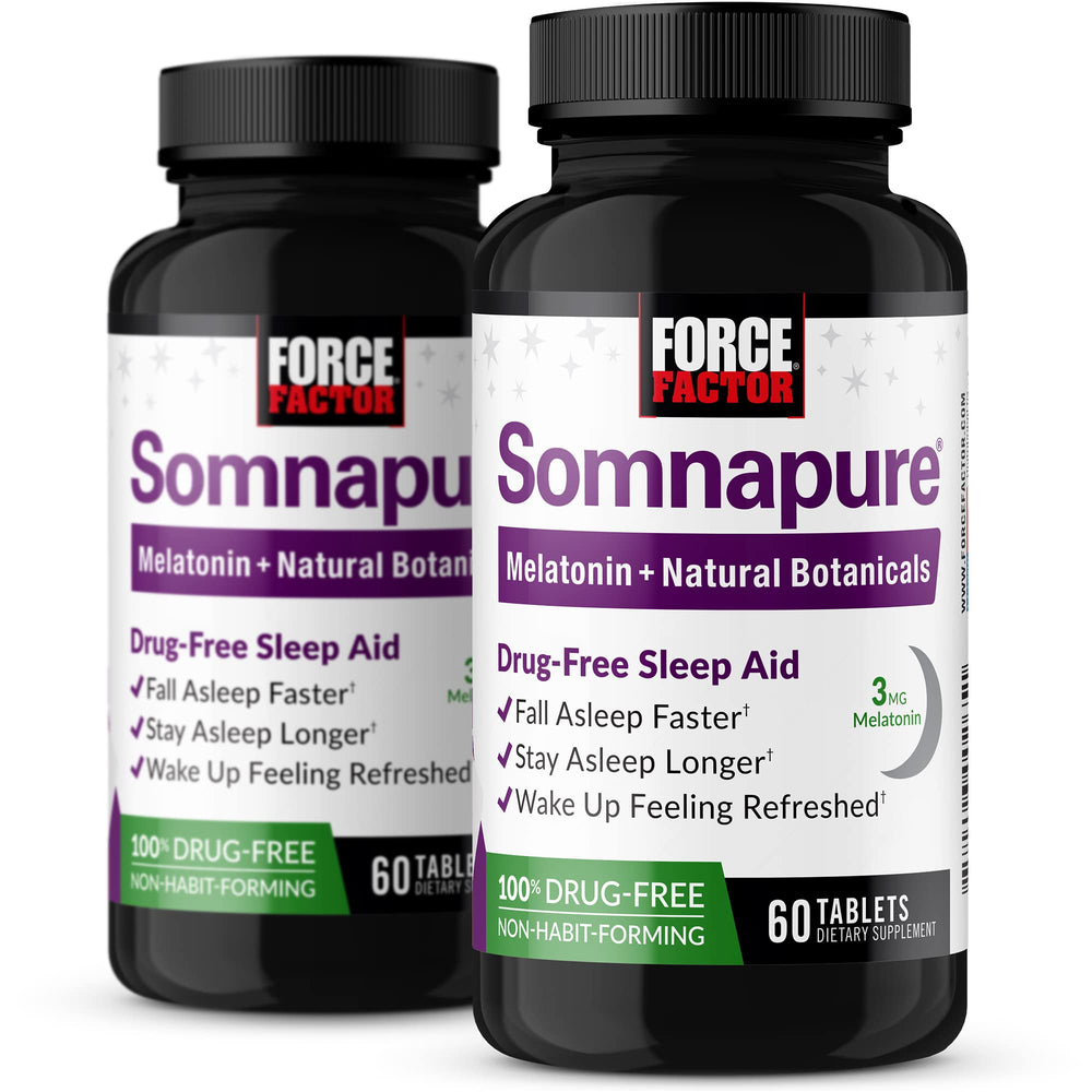 Somnapure sleep aid bottle with packaging