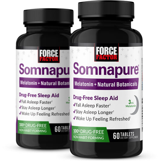 Somnapure sleep aid bottle with packaging