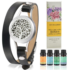 SOMORA aromatherapy diffuser bracelet in black