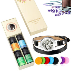Retro circular carvings on SOMORA diffuser bracelet