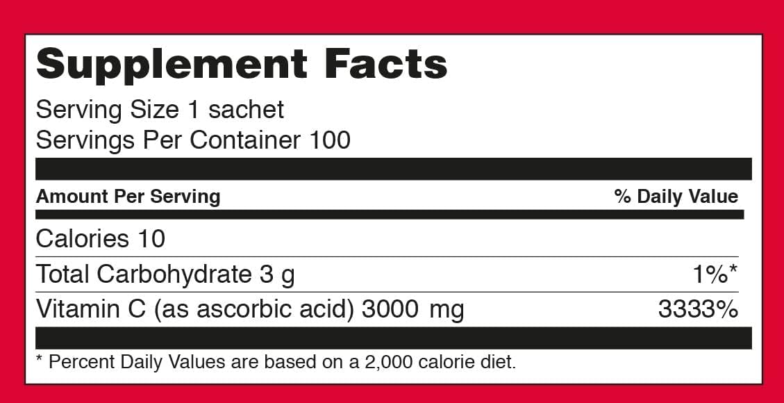 Sookwang Megadose Vitamin C powder dissolves easily in water for quick refreshment.