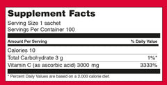 Sookwang Megadose Vitamin C powder dissolves easily in water for quick refreshment.