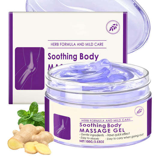 Soothing Body Massage Gel bottle with 3.53oz size