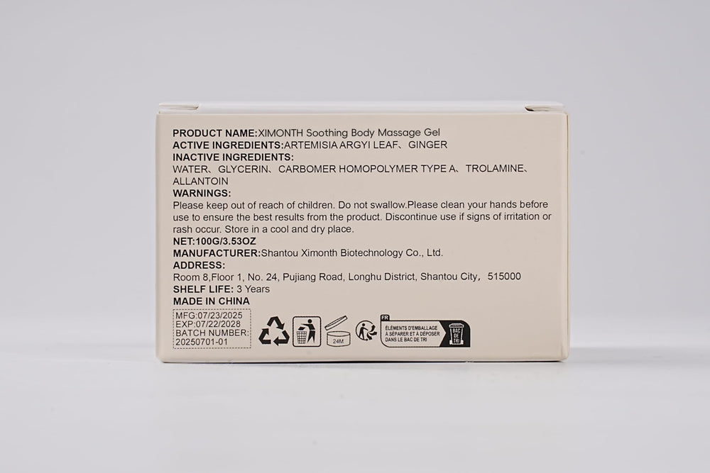 Three-step massage application diagram