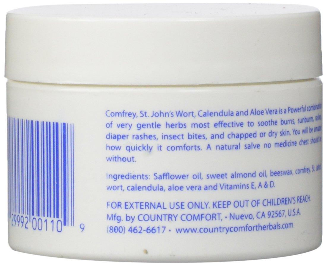 Salve soothing burns, sunburns, rashes and dry skin