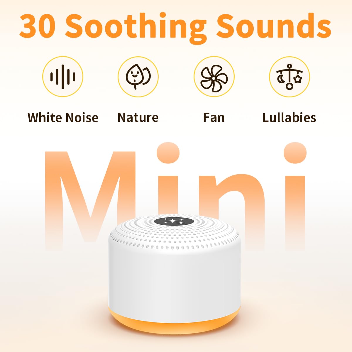Soothing Sounds travel-friendly sound machine for on-the-go calm and setup.