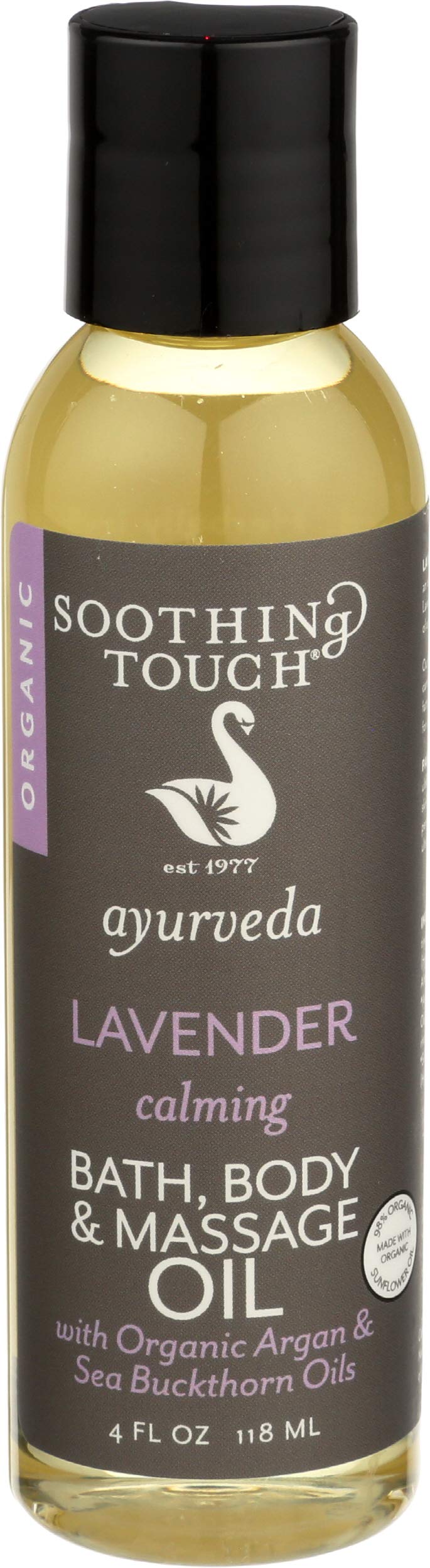 Soothing Touch Ayurveda Calming Lavender Bath Oil bottle 4 oz