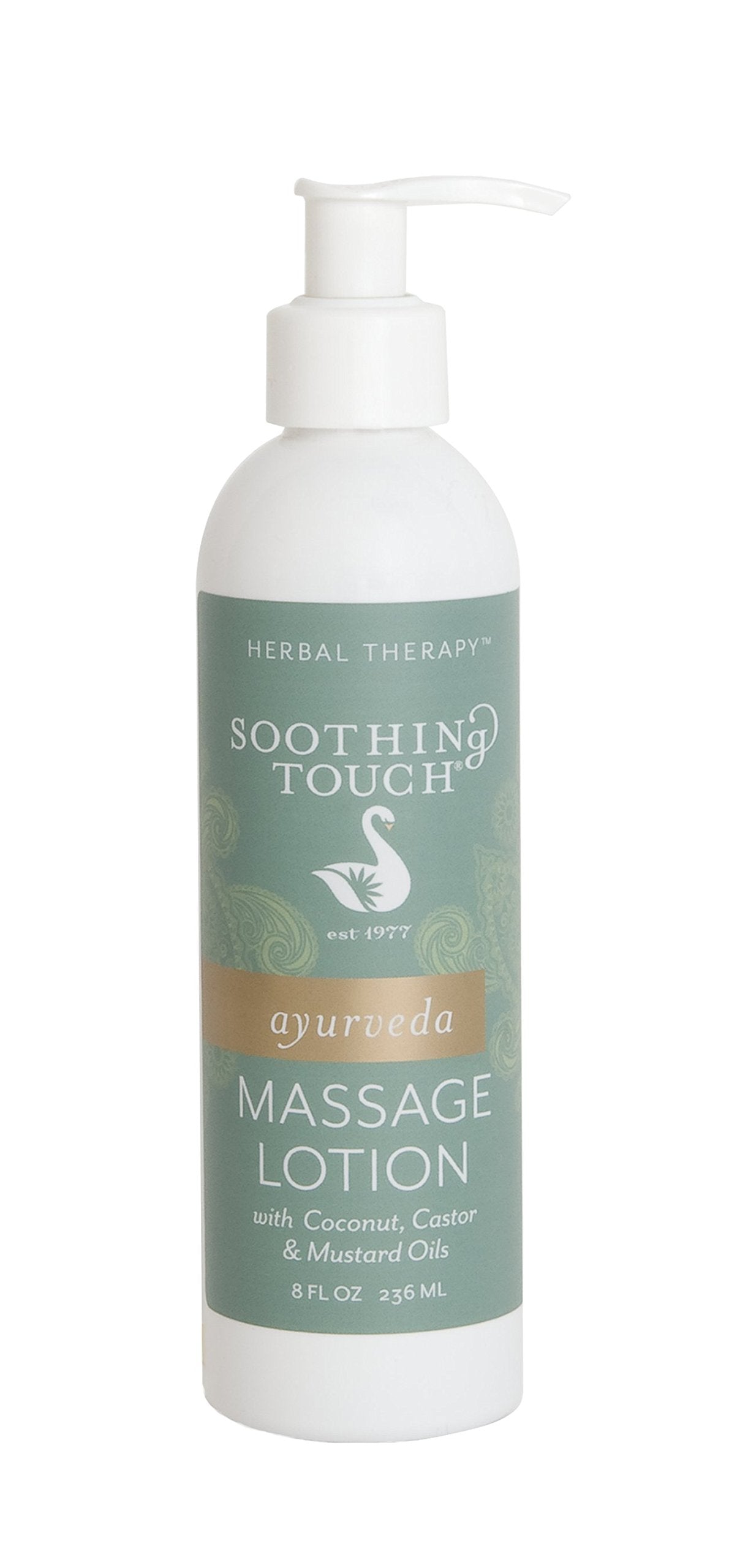 Soothing Touch Ayurveda Massage Lotion Unscented 8 oz bottle